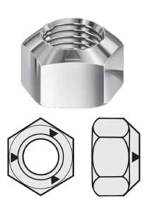 Diagram of a DOME-LOC dome locknut.