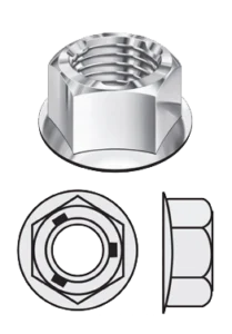 Diagram of a FLANGE TRI-LOC locknut.